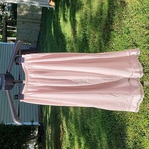 Lovable Women's Slip Size Medium Pink Lingerie Intimates Lace Trimmed Hem